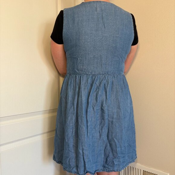 Blue button-down dress - Picture 2 of 5